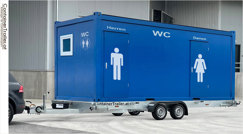 Sanitäranhänger - mobile Toilette und Badezimmer Sanitäranhänger - mobile Toilette und Badezimmer