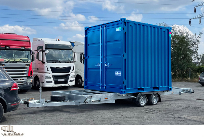 Trailer für Containertransport 10 Fuss Container Trailer für Containertransport 10 Fuss Container